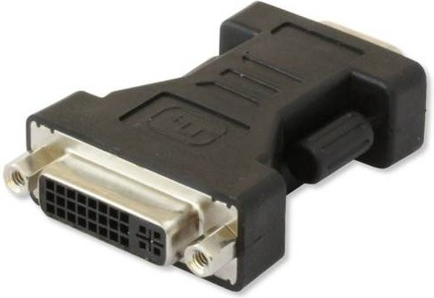 Techly Display-Adapter VGA (M) auf DVI-I (W) in Schwarz - Bild 1