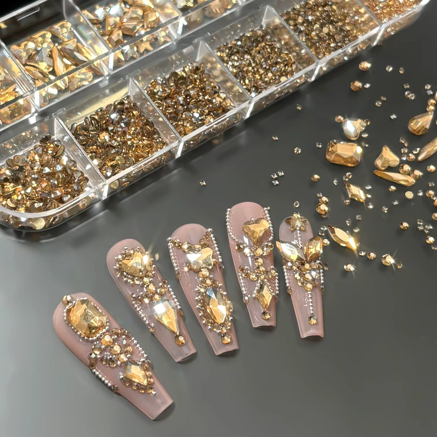 MAFANAILS Nagel-Charms, Champagner-Gold, Glänzend - Bild 3