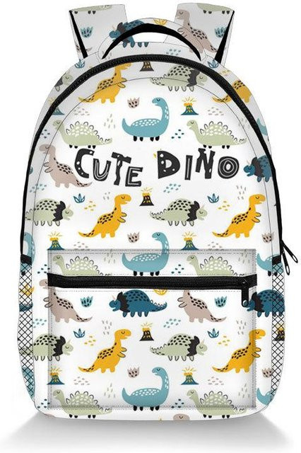 Fancy Style Studio Dinosaurier Rucksack mit 3D-Druck aus wasserdichtem Oxford-Material für Jungen und Mädchen, mehrfarbig - Bild 1