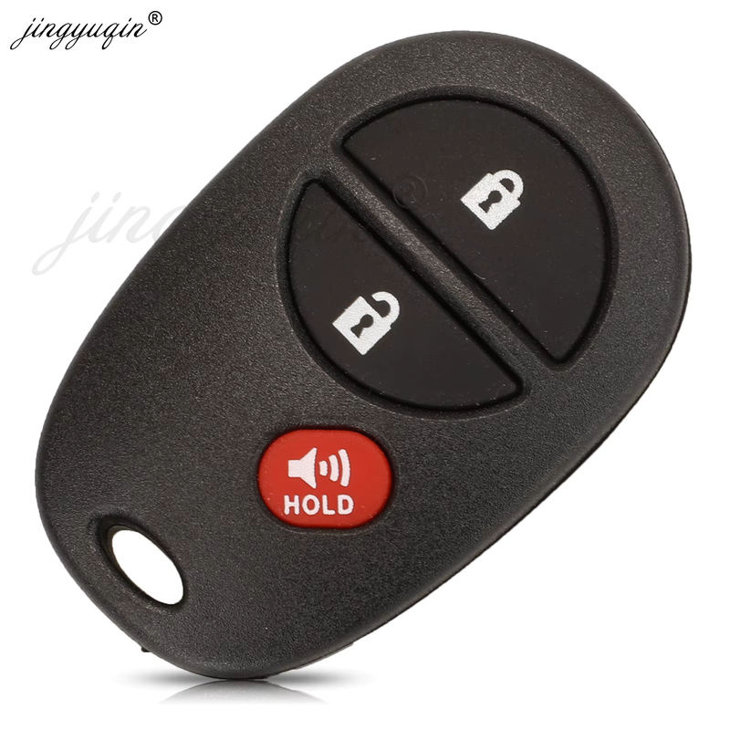 Jingyuqin GQ43VT20T Fernbedienung Auto Schlüsselanhänger 315/433 MHz in Schwarz für Toyota Sienna Tundra Sequoia Tacoma Camry Highlander Aurion 2004-2018 - Bild 2