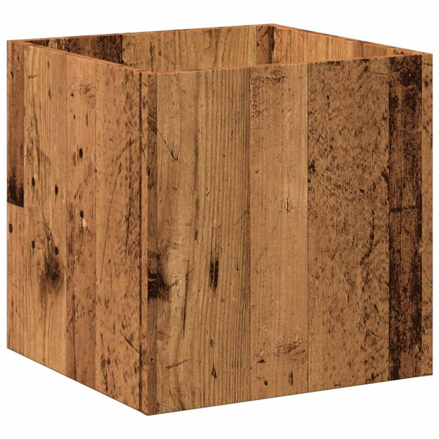 Vidaxl Pflanzgefäß aus Holz in Braun im rustikalen Design, B/T/H: 40 x 40 x 40 cm - Bild 2