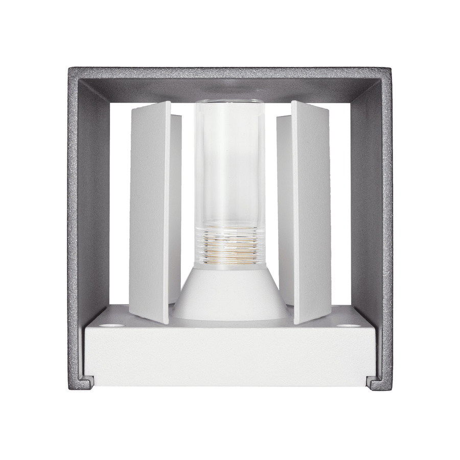 Luxvenum Wandleuchte CUBE Up & Down in Anthrazit RAL 7016 matt aus Aluminium mit einstellbarer Abstrahlung und IP54 Schutz für Außenbereich, Badezimmer und Innenbereich - Bild 1