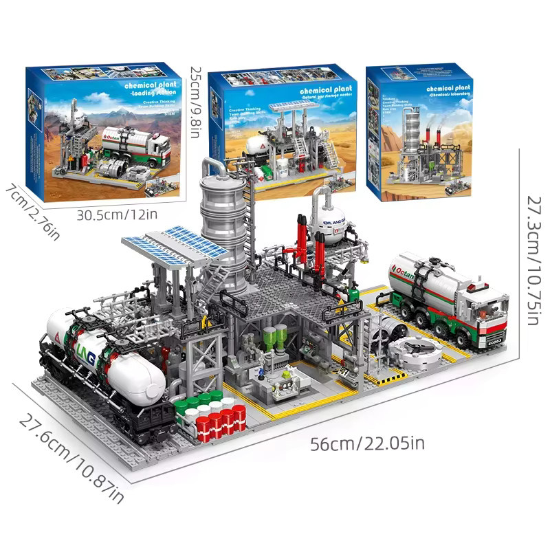 AMAZINGBLOKS City Street View Bausteine 3-in-1-Montagemodell Bunt / Mehrfarbig - Bild 3
