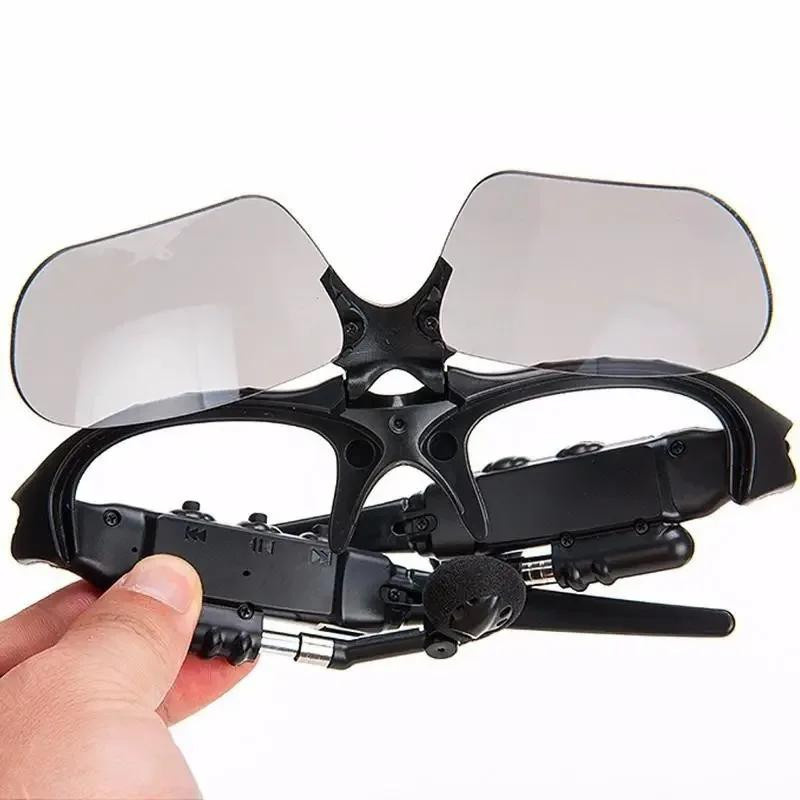 Toptrek Sports Smart Glasses Bluetooth Stereo Wireless Sonnenbrille mit Headset in Schwarz - Bild 5