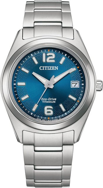 Citizen Armbanduhr Titanium, Solar, Blau, 34 mm, Damen - Bild 1