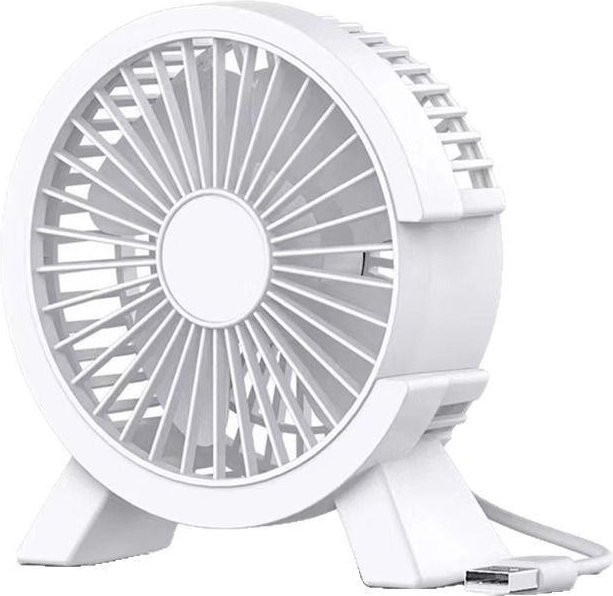 MENGN Top Desktop Mini-Ventilator in Weiß mit hohem Luftstrom und USB-Anschluss für Büro und Haushalt - Bild 1