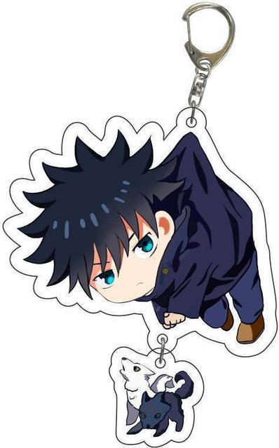 YIRAN Jewelry Schlüsselanhänger Jujutsu Kaisen Satoru Gojo Geto Suguru, 5cm, black, Unisex - Bild 1