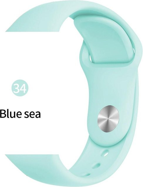 Uhrenarmband Silikon, Weiß, Unisex - Bild 1
