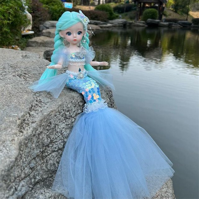 Fashnics Meerjungfrau Puppe, Prinzessin, Blau, ab 14 Jahre - Bild 1