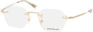 Montblanc MB 0403O Korrektionsbrille, randlos, quadratisch, Metall, gold, Herren - Bild 1