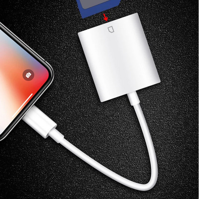 Apple USB-C SD-Kartenleser für iPhone und iPad in Weiß - Bild 1