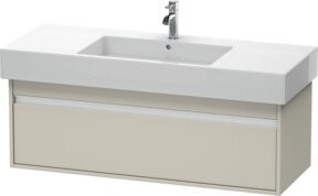 Duravit Waschtischunterschrank Ketho in Taupe mit einem Auszug, wandhängend, B/T: 120 x 45,5 cm, Höhe: 41 cm - Bild 1