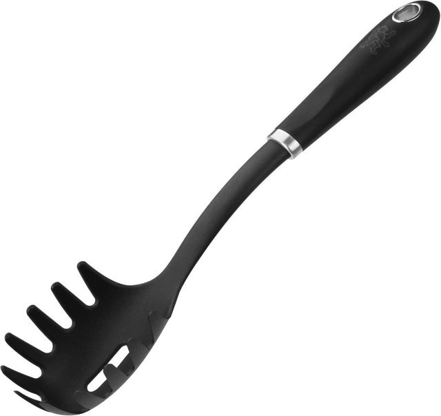 Stanley Rogers Spaghettilöffel Pride aus Edelstahl, Schwarz, Länge: 30 cm - Bild 1