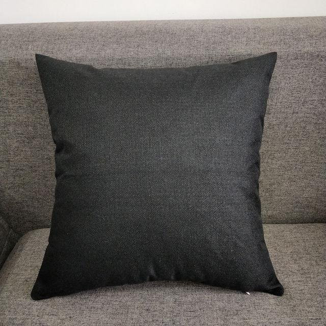 Yiran Furniture Kissenbezug aus Leinenstoff in Schwarz, quadratisch, B/H: 40 x 40 cm - Bild 1