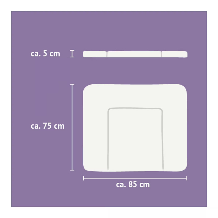 Träumeland Wickelauflage für Babys in Beige, B/T/H: 75 x 85 cm - Bild 2