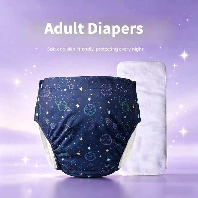 Unisex Wiederverwendbare Stoffwindel, Wasserdichte Inkontinenz-Unterwäsche - Bild 1