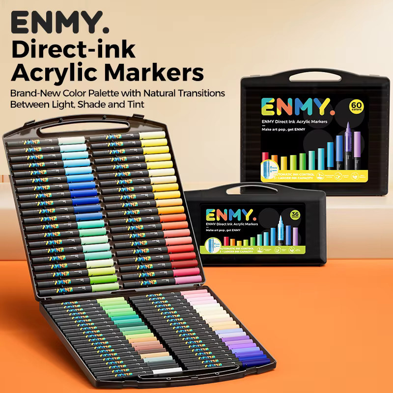 ENMY Acrylmarker mit weichem Bullet-Kopf in Multicolor für Graffiti und Künstlerbedarf - Bild 2