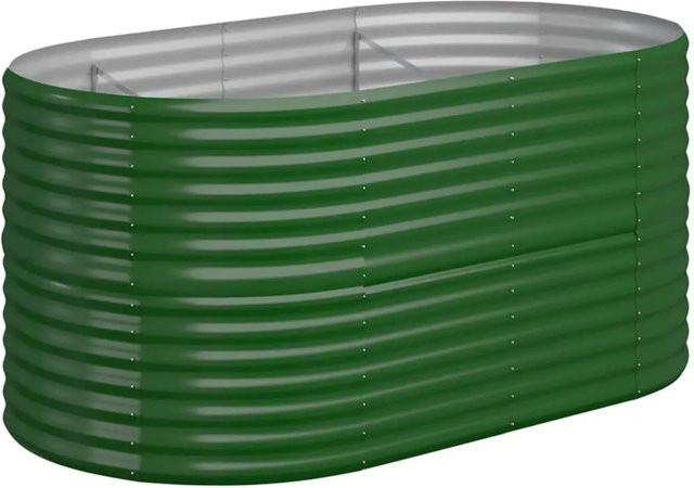 Furnicato Hochbeet aus verzinktem Stahl in Grün, B/T/H: 152 x 80 x 68 cm - Bild 1