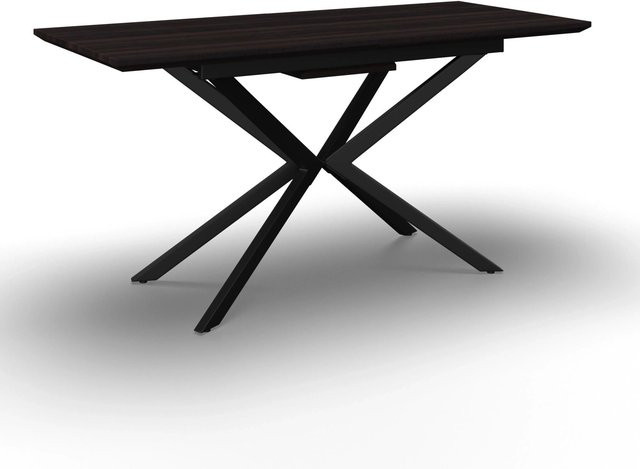 Bessagi Home Ausziehtisch Aki in Walnuss, modern und rechteckig, B/T/H: 140-180 x 80 x 76 cm - Bild 1