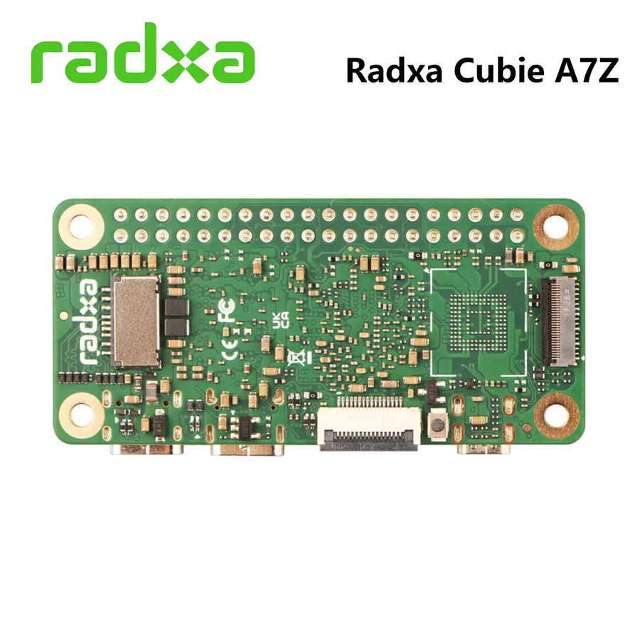 Radxa Cubie A7Z Entwicklungsboard mit Allwinner A733 Octa-Core SoC, 3TOPS NPU, WiFi 6 und Bluetooth 5.4 in Grün - Bild 2