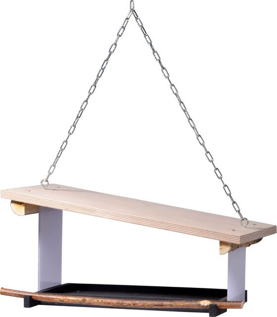 Vogelfutterhaus Futura II von DOBAR in Weiss zum Aufhängen - Bild 1