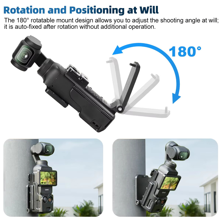 DJI Magnet-Lenkhalter mit Saugnapf und Verlängerungskäfig-Adapter für Osmo Pocket 3 in Schwarz - Bild 5