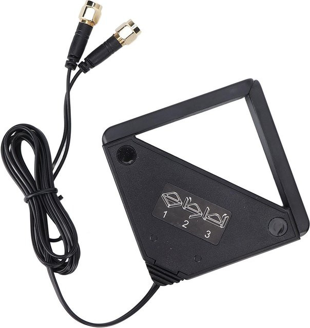 OutsideWorld Dualband WLAN Antenne 2,4 GHz und 5 GHz mit RPSMA-Anschluss, faltbar und magnetisch, Schwarz - Bild 1