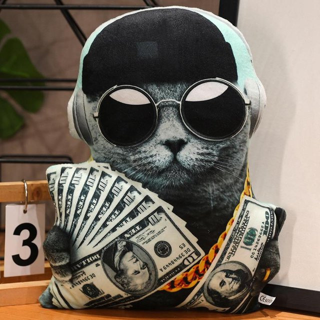 Süßer Mu Cheng Lustige Katze Plüschtier Stofftier 30cm - Bild 1