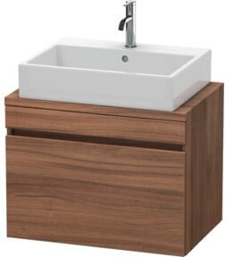 Duravit Waschtischunterschrank Com DuraStyle in Nussbaum Natur mit einem Auszug, B: 70 cm, T: 47,8 cm, H: 51,2 cm - Bild 1