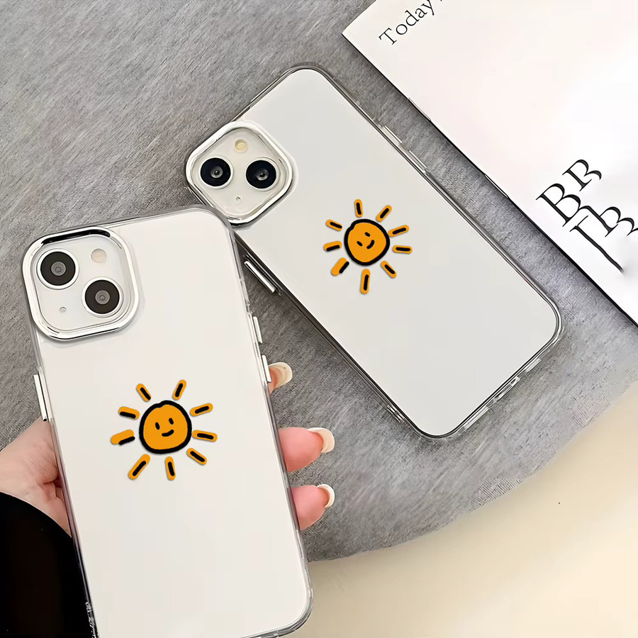 Luxuriöse transparente Schutzhülle mit Galvanisierung für iPhone Modelle, weiche Paar-Handyhülle - Bild 3