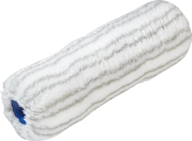 LUX-TOOLS Dispersionswalze aus Polyester mit Langflor und grober Struktur, Breite: 25 cm, Farben: Grau und Weiß - Bild 1