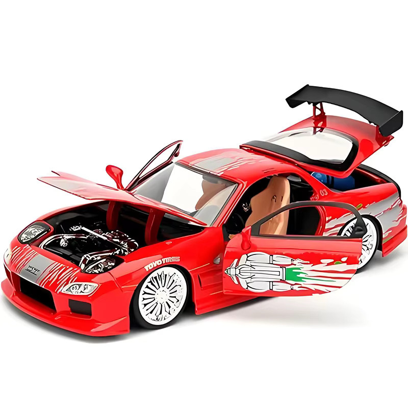 JADA Mazda RX7, Automodell, 1:24, Metall, Rot - Bild 2