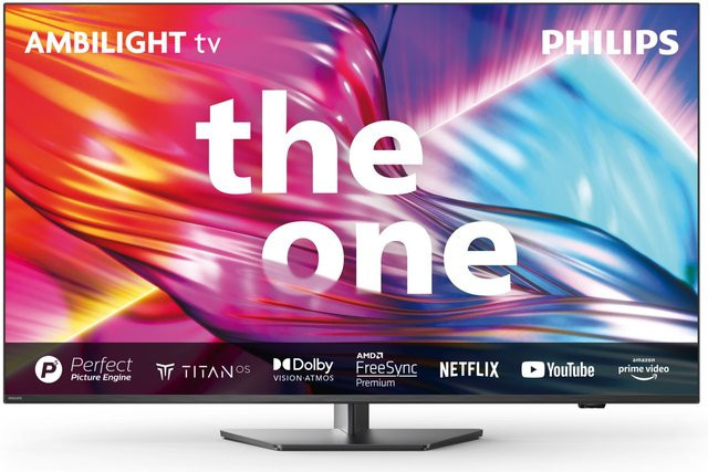 Philips The One 65PUS8909/12 Smart-TV mit LED-Technik, 4K Ultra HD, 164 cm (65 Zoll), anthrazit - Bild 1