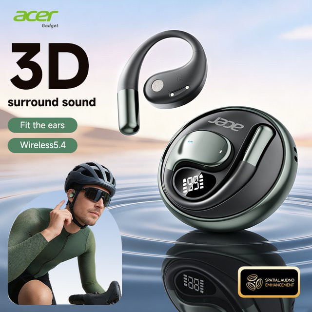 Acer Ohr550 Open-Type Wireless Bluetooth-Kopfhörer mit Ohrbügel-Design für Sport, Laufen und Radfahren, 3D-Sound und Geräuschunterdrückung für Anrufe - Bild 1