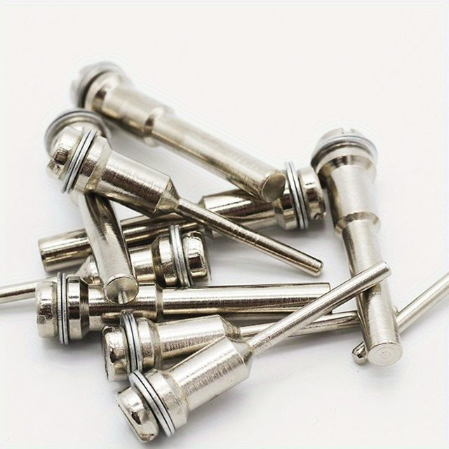 Dremel Dornstange Set für Sägeblätter und Grinder, 10 Stück, Farbe Silber, 1/8 Zoll und 1/4 Zoll Verbindungsstangen und Drehzubehör - Bild 1