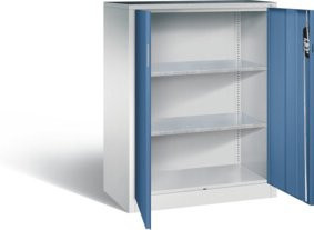 C+P Werkzeugschrank Acurado mit Türen, Front Fernblau, Korpus Lichtgrau, H x B x T: 120 x 93 x 50 cm - Bild 1