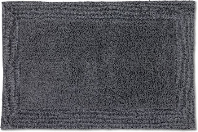 Badematte SCHÖNER WOHNEN BAHAMAS aus Baumwolle, Grau, B/T: 110 x 67 cm - Bild 1