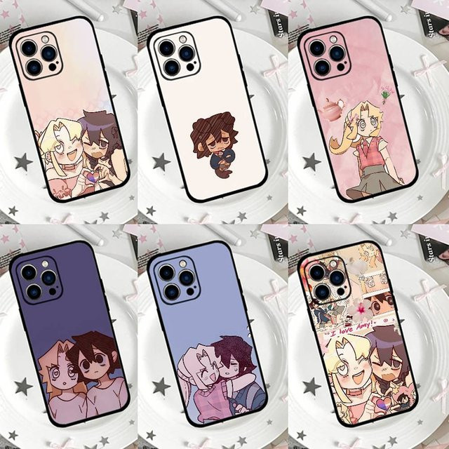 I Love Amy AMY X BIBI Anime Handyhülle für iPhone in Schwarz und Multicolour als weiche Schutzhülle - Bild 1