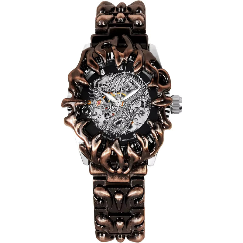MEIRUIQI Armbanduhr Automatik, Edelstahl, Silber, Herren - Bild 6