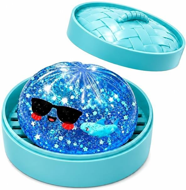 Modimo Glitzernder Ozean-Knödel Squishy, Plüsch, ab 14 Jahren - Bild 1