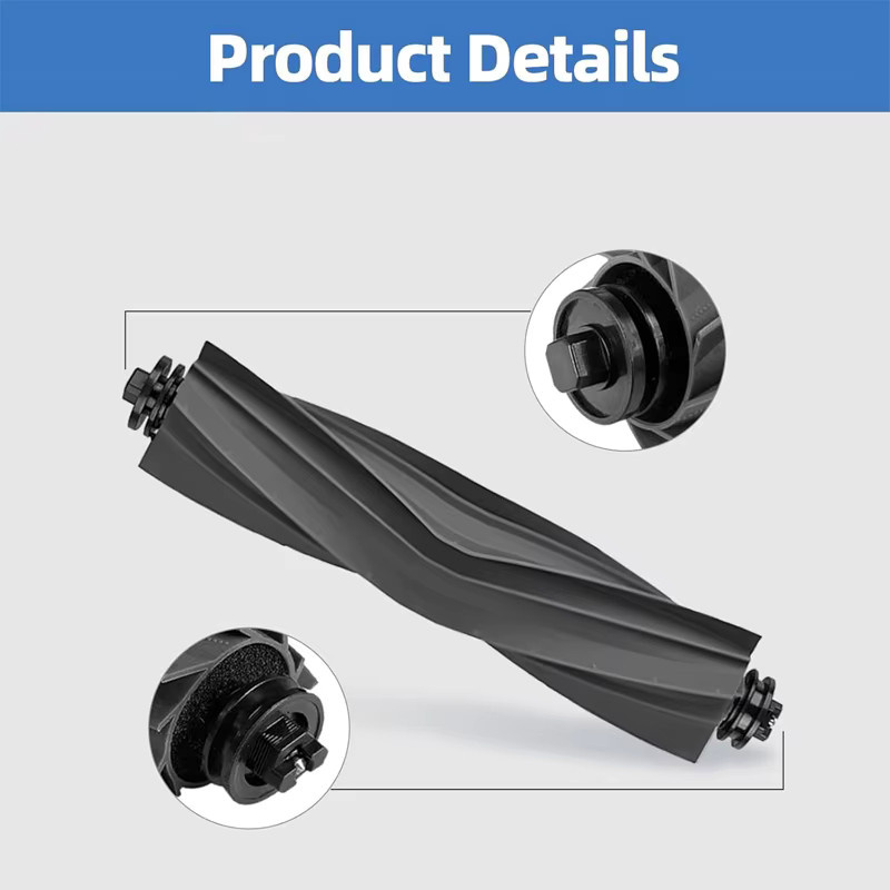 Dreame Hauptbürsten-Ersatzteil in Schwarz für L10s Ultra, S10 Pro, L20 Ultra, L10s Pro Ultra, L10s Pro, X30 Ultra, L10s Pro Gen2, L10s Plus und X40 Ultra - Bild 4