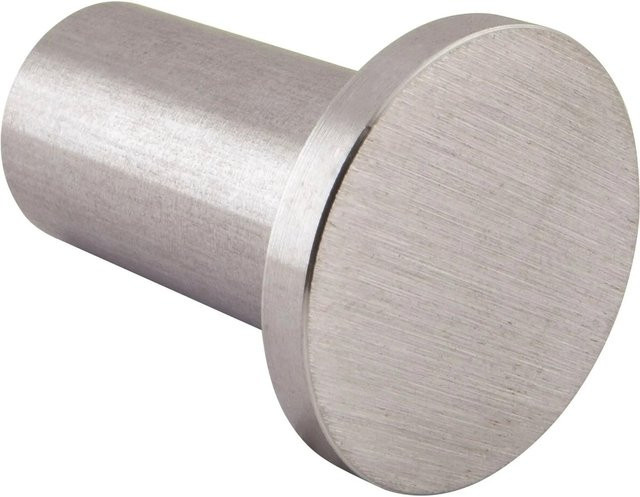 Technik Team Mantelhaken Divanno aus Edelstahl gebürstet in Silber, Durchmesser: 22 mm, Tiefe: 30 mm - Bild 1