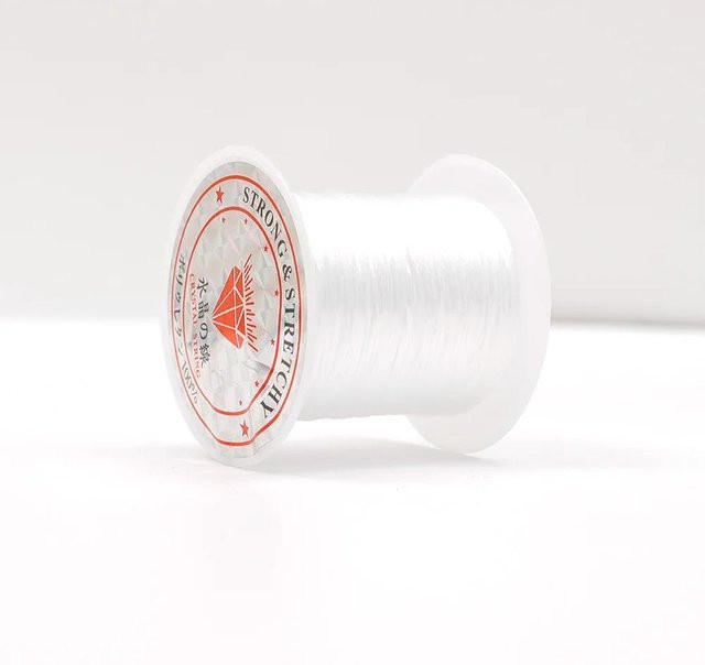Elastische Schnur, weiß, 8m/Rolle - Bild 1