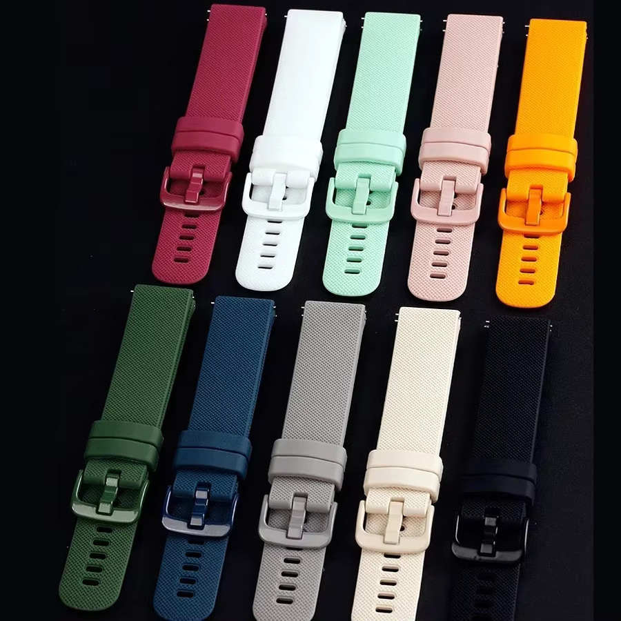 olevo Uhrenarmband Silikon, 20mm, Unisex, Sport, wasserdicht - Bild 2
