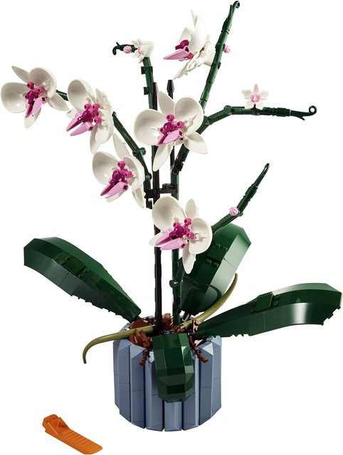 LEGO Icons Orchidee 10311 Dekoration in Weiß, Rosa, Blau und Braun - Bild 6