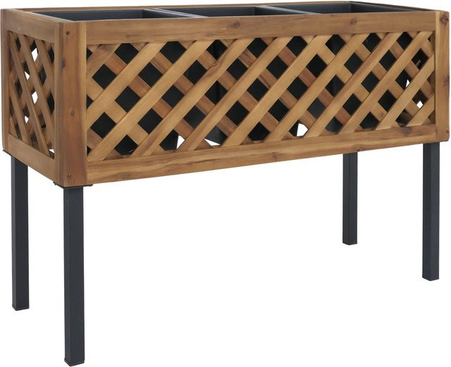 MCW Hochbeet P86 aus Akazie Holz in Braun, B/T/H: 59 x 82 x 32 cm - Bild 1