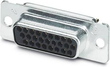 Phoenix Contact VS-15-BU-DSUB-HD-EG 1655166 D-SUB Buchsenleiste 180 Grad mit 26 Polen und Lötkelch in Silber, 10 Stück - Bild 1