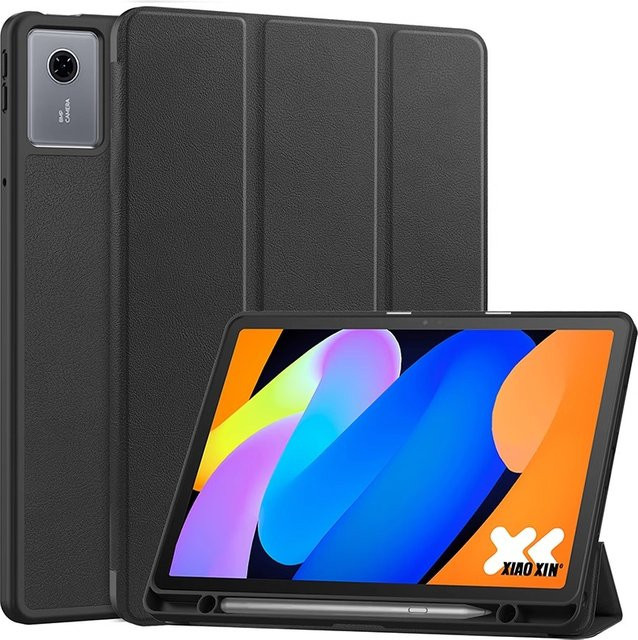 Smart Cover Hülle für Lenovo Xiaoxin Pad 11 2025 2024 TB335FC mit Stifthalter und Ständer in Schwarz - Bild 1
