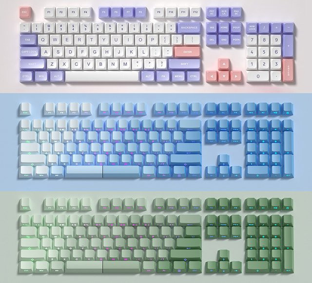 Attack Shark PBT Tastenkappen für mechanische Tastaturen mit Kreuzdesign - Bild 1
