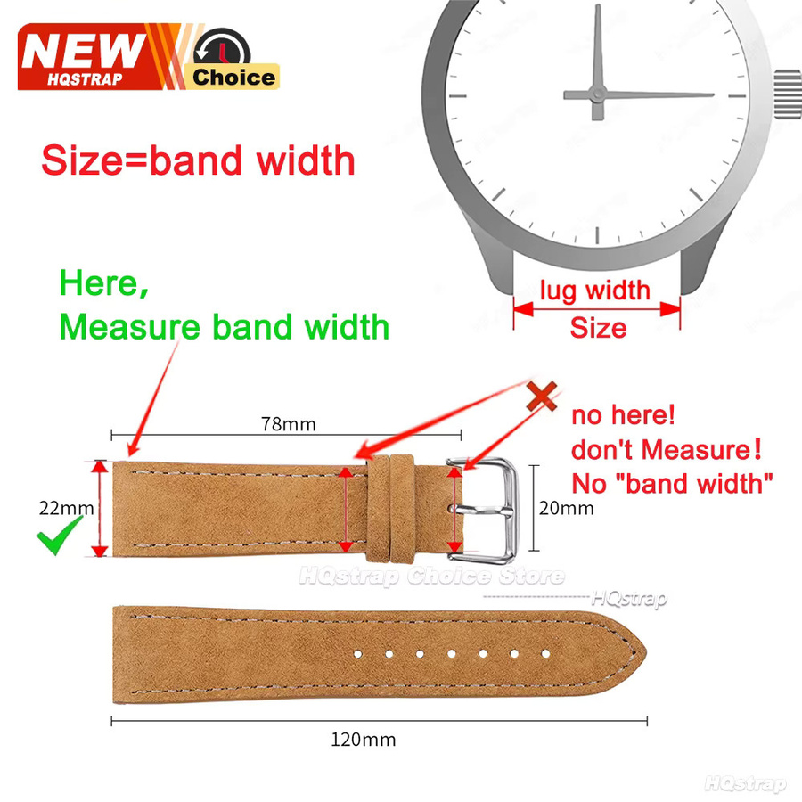 HQstrap Smartwatch-Armband, Wildleder, Unisex - Bild 4